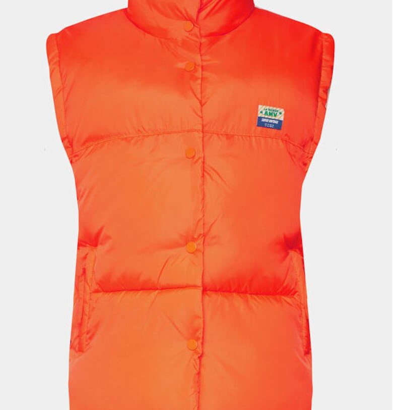 Дамски елек -  303926144 - Полиестер - Оранжев - Оранжев American Vintage