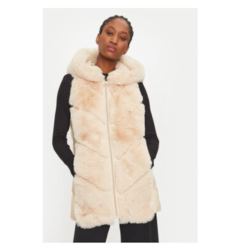 Дамски елек -  304907128 - Полиестер - Бежов - Бежов Rinascimento