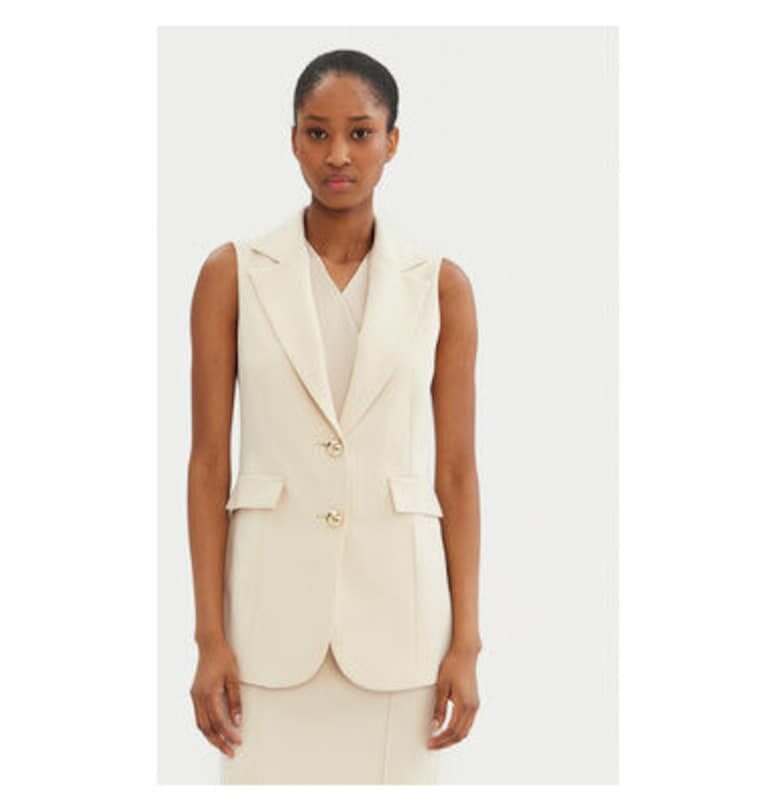 Дамски елек -  305266231 - Полиестер - Бежов - Бежов Rinascimento