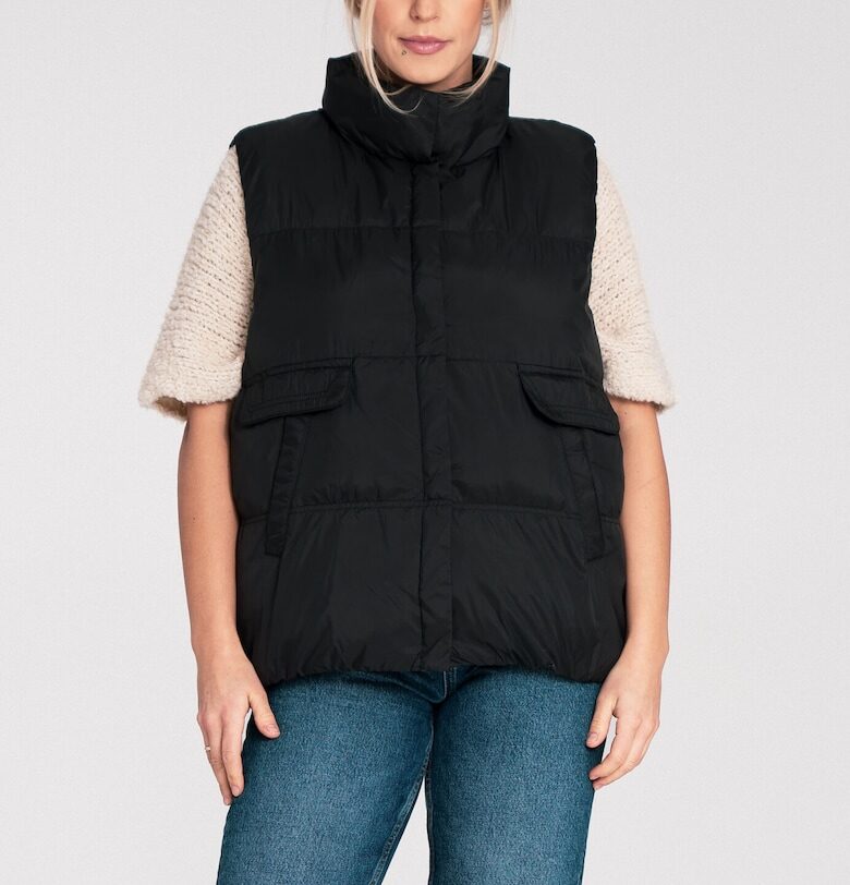 Дамски елек  M607 - Полиестер - Черен - Един размер Figl