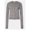 Дамски кардиган - 2-ри ден - 304005206 - Вълна/Полиамид - Сив - Сив 2ndday