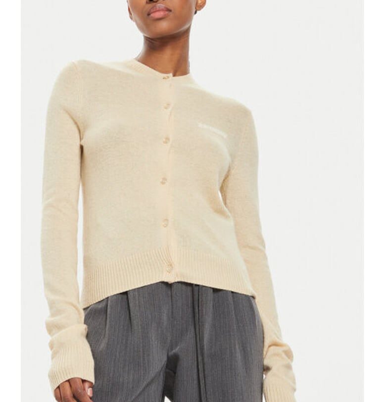 Дамски кардиган - 2-ри ден - 304474934 - Вискоза/Найлон - Бежов - Бежов 2ndday