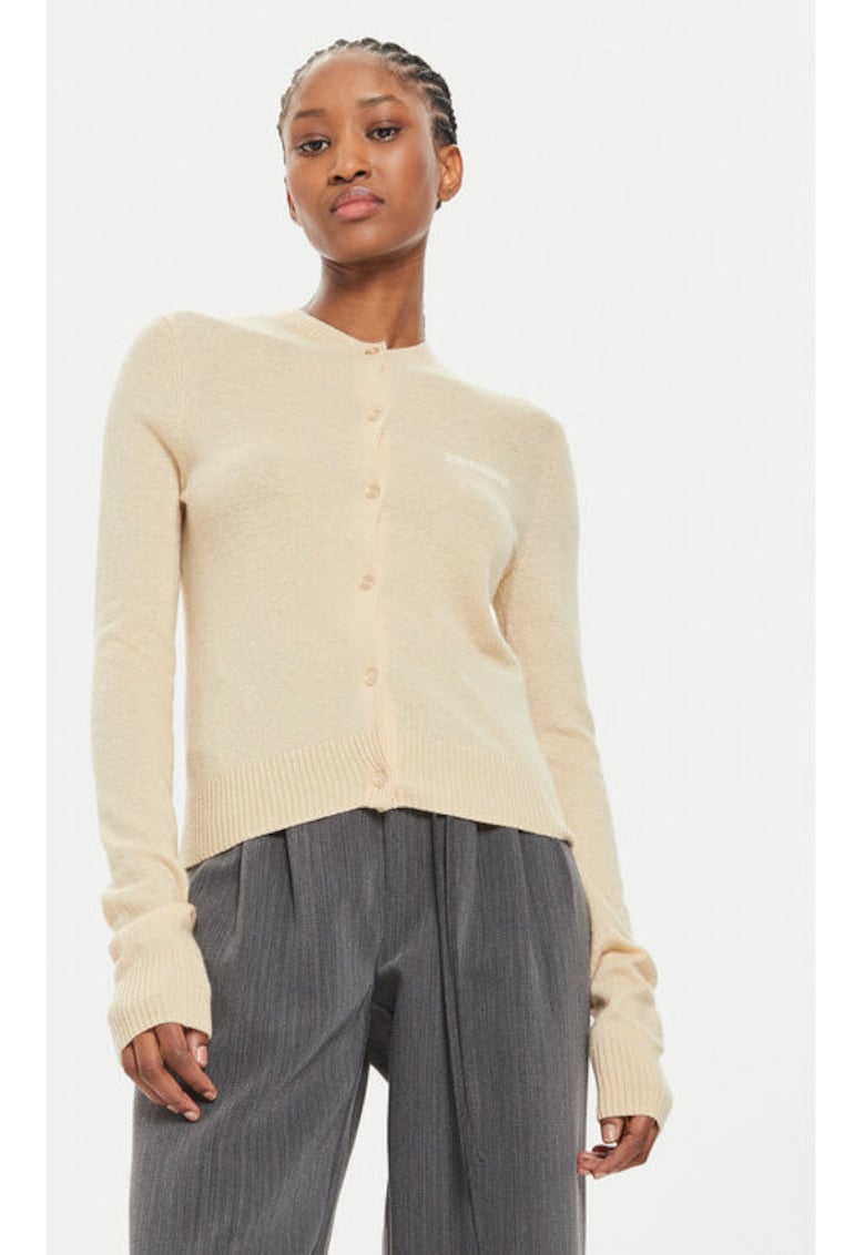 Дамски кардиган - 2-ри ден - 304474934 - Вискоза/Найлон - Бежов - Бежов 2ndday