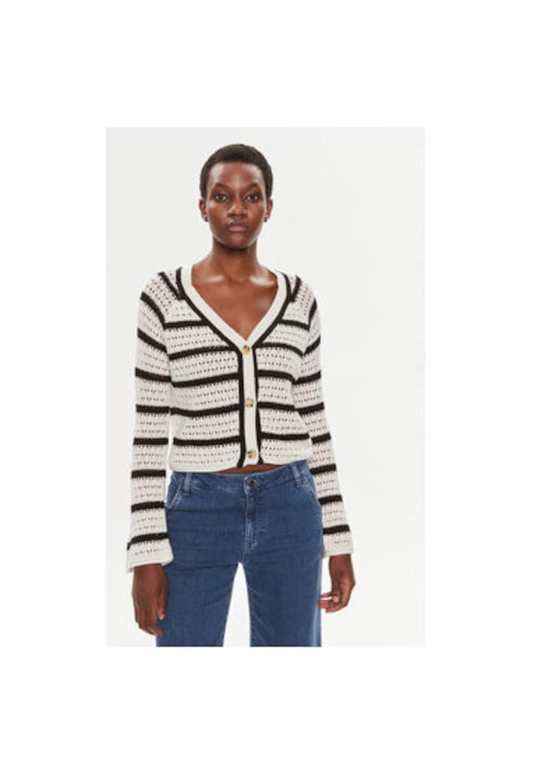 Дамски кардиган - 303995539 - Памук/Акрил - Бежов - Бежов BRAVE SOUL