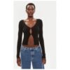 Дамски кардиган - 303995553 - Памук/Акрил - Черен - Черен BRAVE SOUL