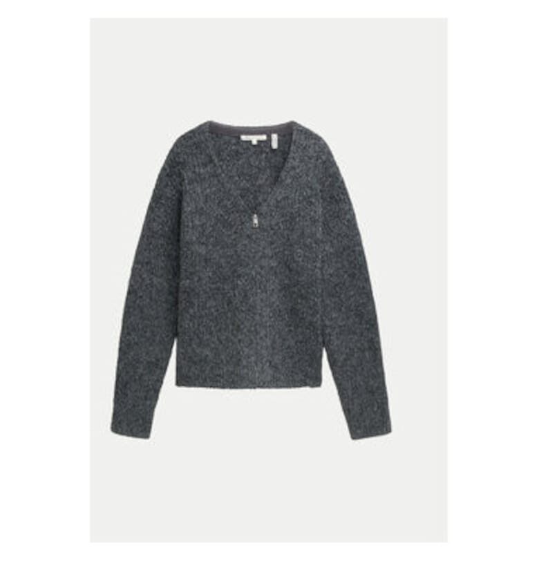 Дамски кардиган -  304546761 - Полиестер/Полиамид - Сив - Сив Tom Tailor Denim