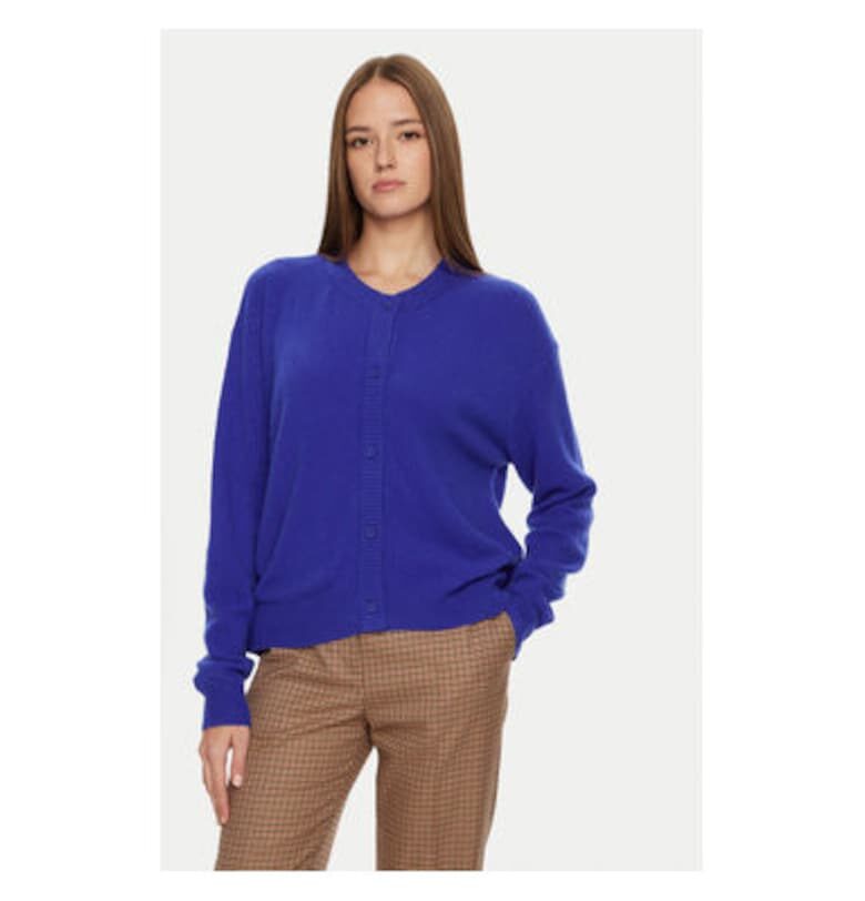 Дамски кардиган -  304610349 - Полиамид/Вълна/Акрил - Син - Син American Vintage