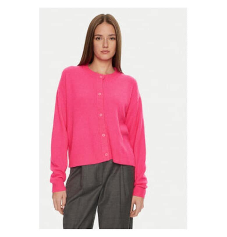 Дамски кардиган -  304610370 - Полиамид/Вълна/Акрил - Розов - Розово American Vintage