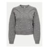 Дамски кардиган -  304767944 - Рециклиран полиестер/Акрил - Сив - Сив Only