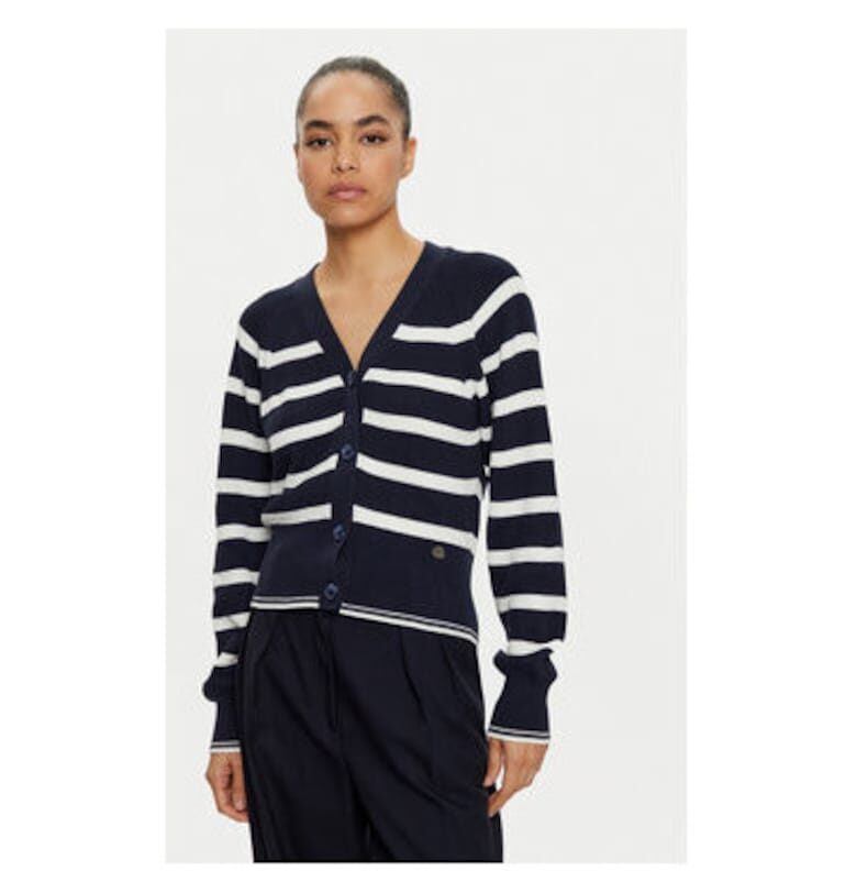 Дамски кардиган - US Polo Assn. - 304797408 - Памук - Син - Син US Polo Assn