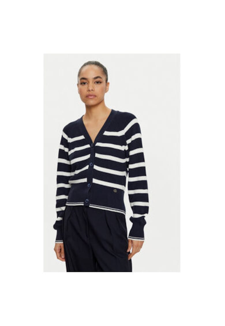 Дамски кардиган - US Polo Assn. - 304797408 - Памук - Син - Син US Polo Assn