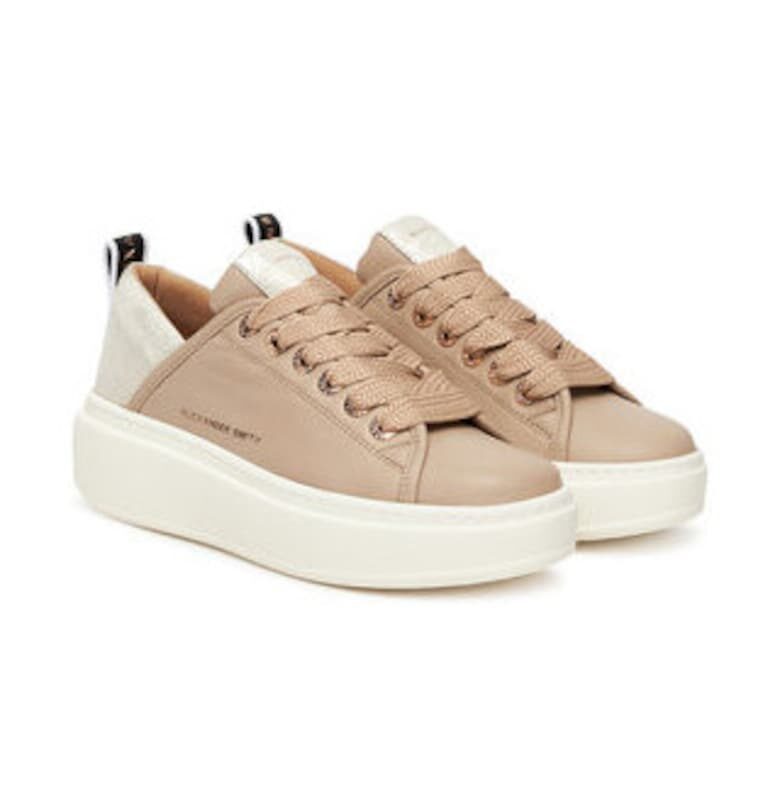 Дамски кецове 305504173 -  Естествена кожа - Бежов ALEXANDER SMITH