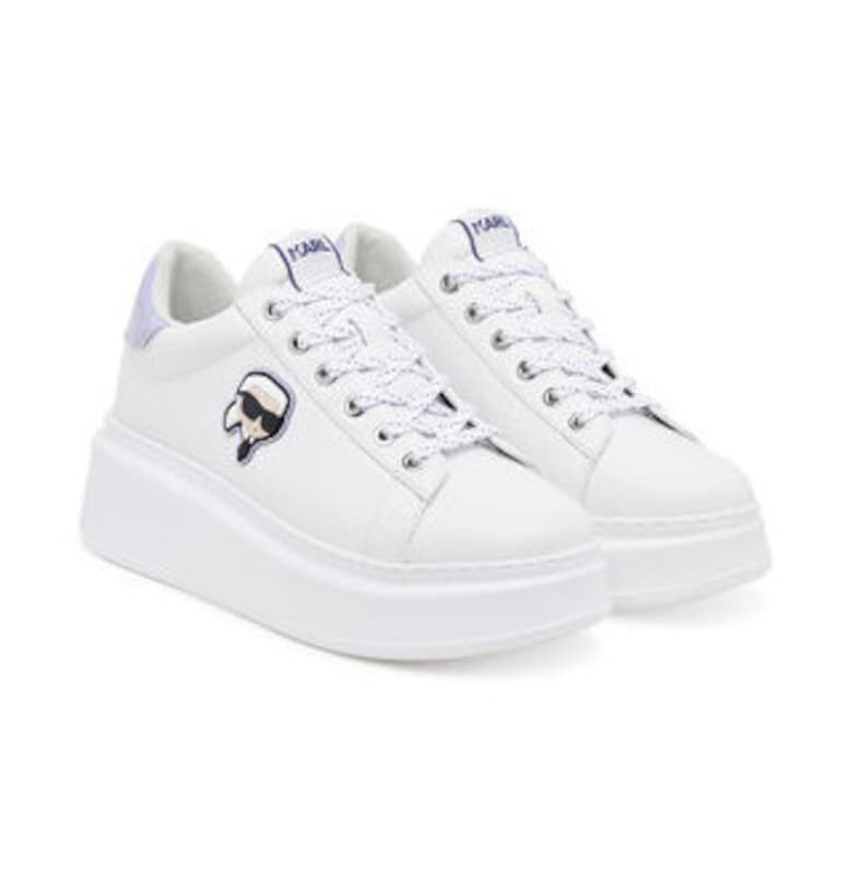 Дамски кецове  305613950 - Естествена кожа - Бял Karl Lagerfeld