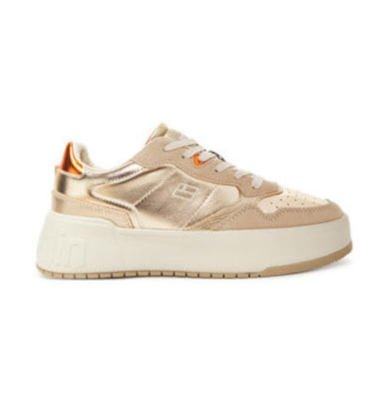 Дамски кецове - Екологична кожа - Златист d franklin