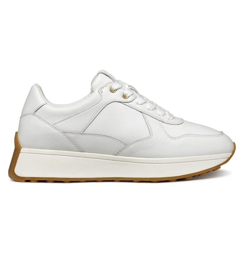 Дамски кецове  Естествена кожа - Бял - Geox