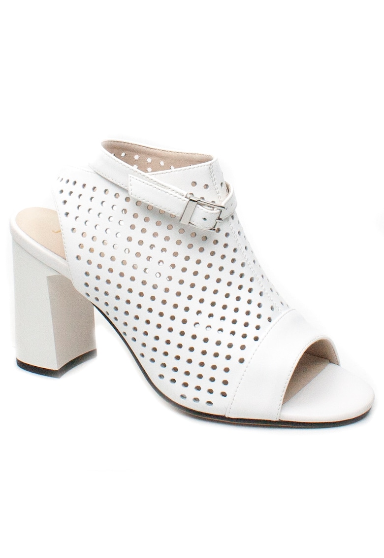 Дамски летни перфорирани сандали 596 33 бели Jose Simon