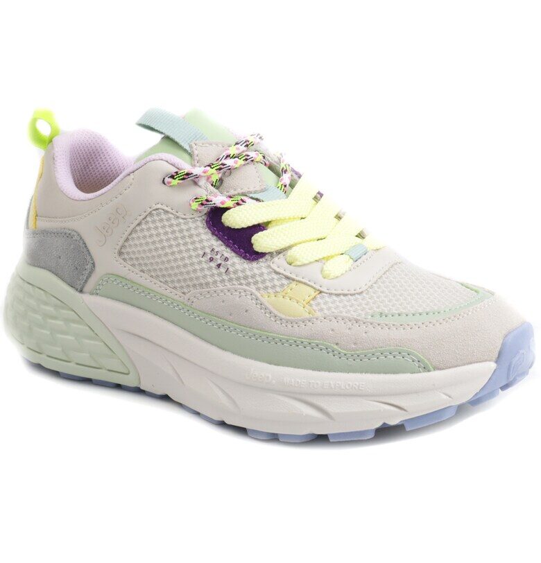Дамски маратонки JL51513A WHITE/LIGHT MINT Jeep