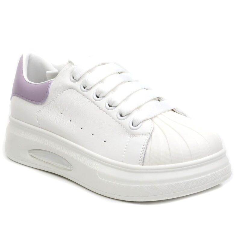 Дамски маратонки T2653 WHITE/LAVENDER FRANCO GERARDO
