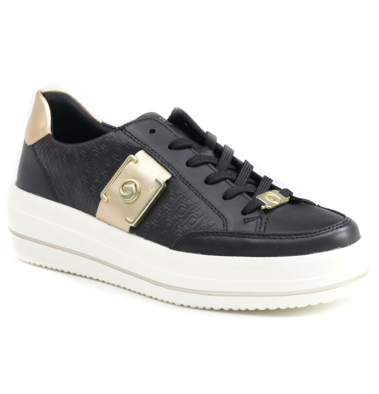 Дамски маратонки  Черни - Гумени Remonte