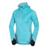 Дамски меланж полар с качулка Buin - Светлосин NORTHFINDER