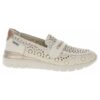 Дамски мокасини -  W4R-6518C1 - естествена кожа - бели Pikolinos