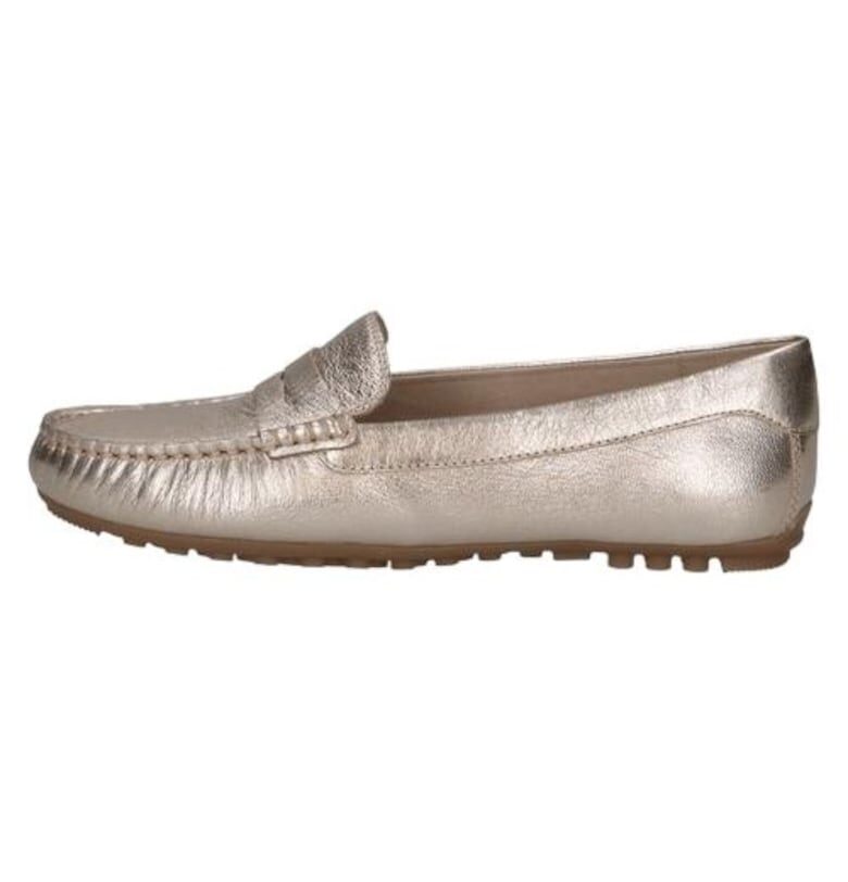 Дамски мокасини „Platinum Metal“ -  екокожа - златисти - Caprice