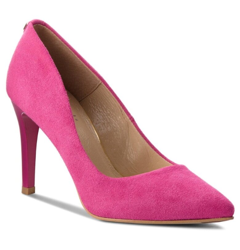 Дамски обувки -  200579078 - Розови - Естествена кожа/Велур RPolanski