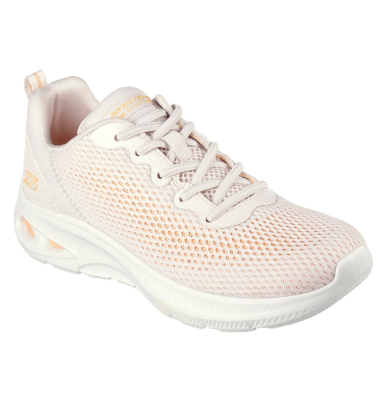 Дамски обувки -  BOB'S UNITY HINT OF COLOR 117434-NTOR - пудрово розово - мрежеста материя Skechers