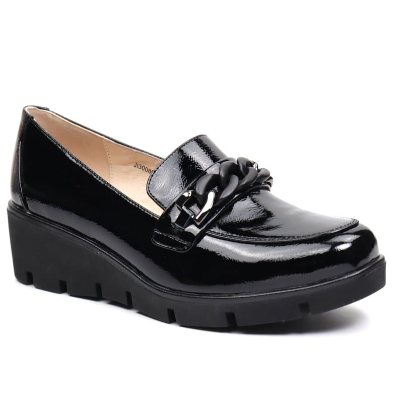 Дамски обувки JIJI30080A 01 L черен лак Karisma
