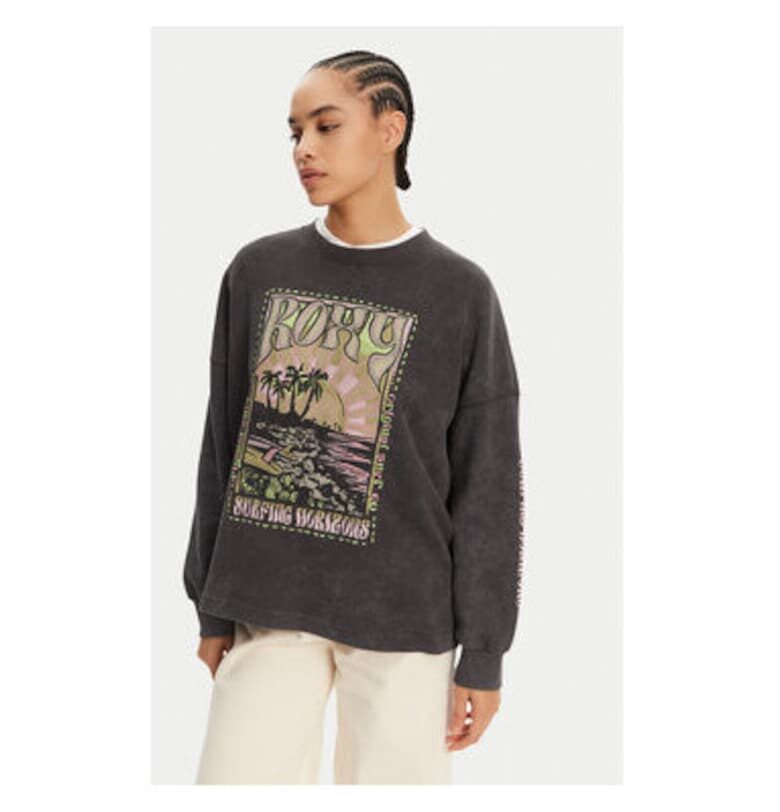 Дамски панталон  ERJKT04276 - Памук/Полиестер - Сив - Сив ROXY