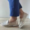 Дамски перфорирани обувки  106 Beige Pearl - Бежови DOGATI