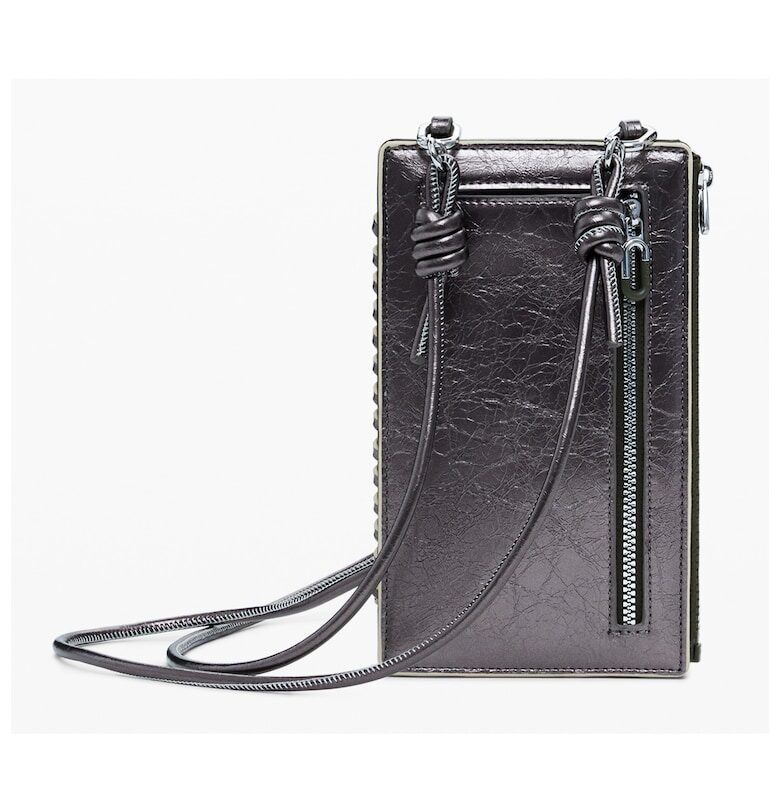 Дамски платинен метален портфейл 25WAYP39 DESIGUAL