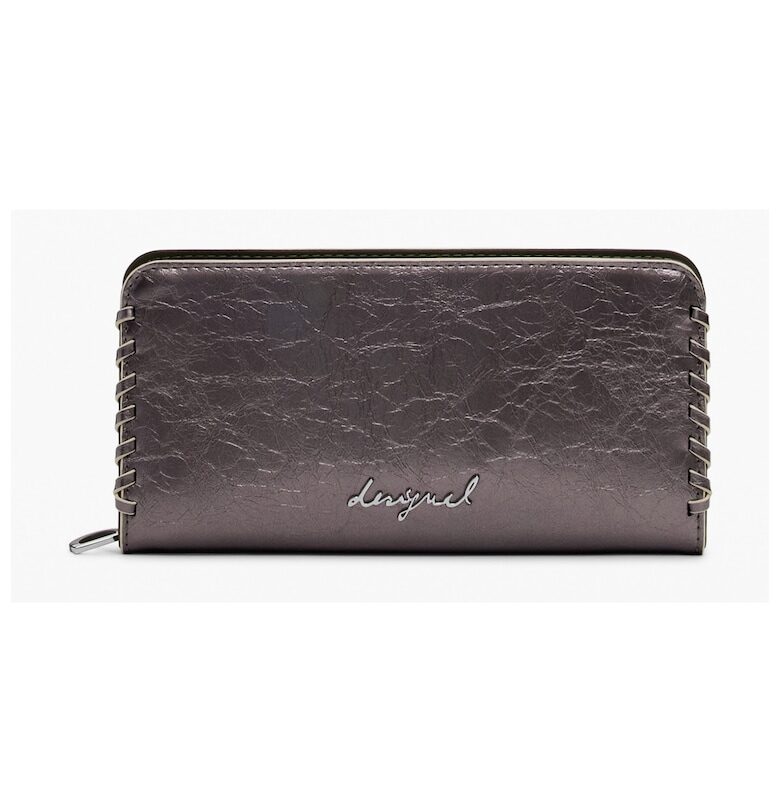 Дамски платинен метален портфейл 25WAYP42 DESIGUAL