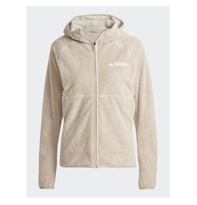 Дамски полар -  302828692 - Рециклиран полиестер - S INTL - Бежов adidas