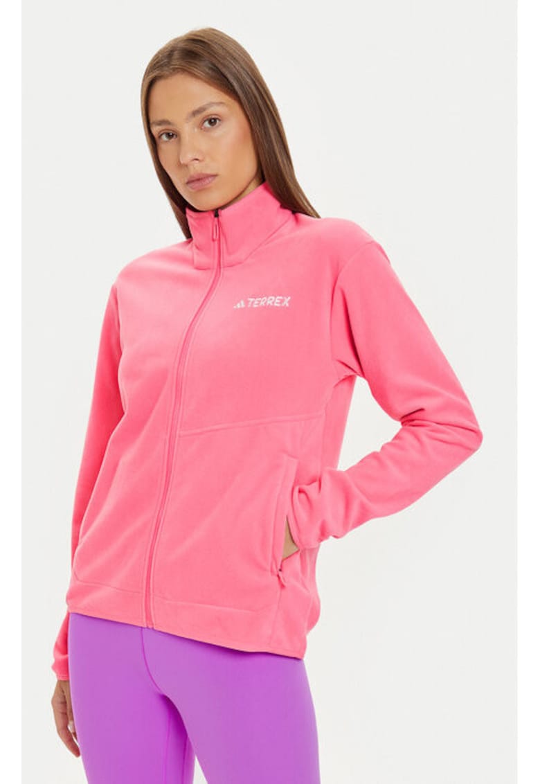 Дамски полар - 303973056 - Рециклиран полиестер - L INTL - Розов adidas