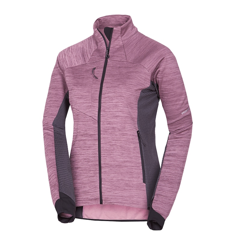 Дамски полар меланж Jaclyn слива/черно NORTHFINDER