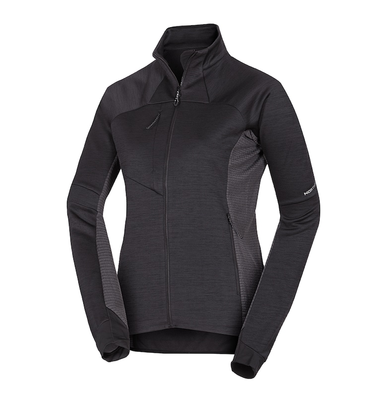 Дамски полар меланж Jaclyn черен - Черен NORTHFINDER