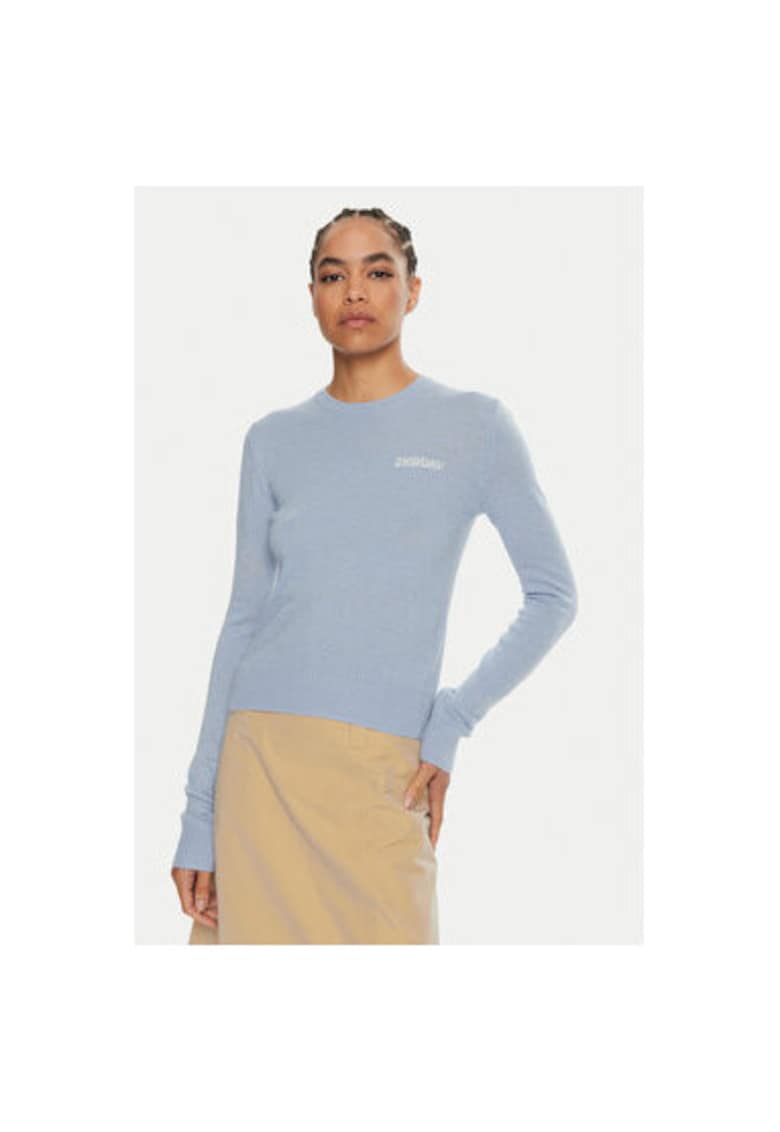 Дамски пуловер - 2-ри ден - 304475016 - Вискоза/Найлон - Син - Син 2ndday