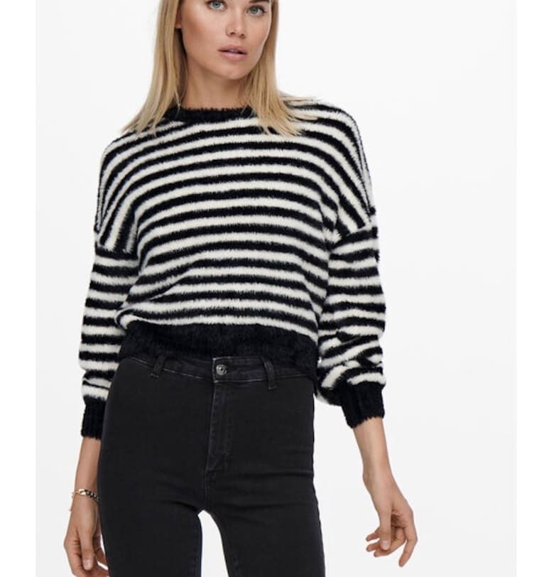 Дамски пуловер -  21163 - Найлон - Многоцветен Only