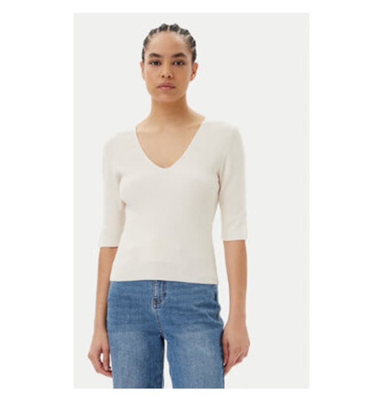 Дамски пуловер  251-MCHAMPI - Вискоза/Полиамид - Бежов - Бежов Morgan