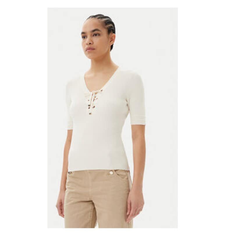 Дамски пуловер  251-MFEMI - Вискоза/Полиамид - Бежов - Бежов Morgan