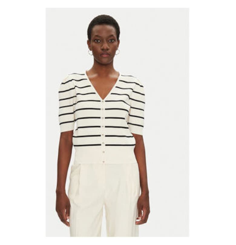 Дамски пуловер  251-MFOLK - Полиестер/Вискоза - Екрю - Екрю Morgan