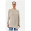 Дамски пуловер  251-MREC - Вискоза/Полиестер - Бежов - Бежов Morgan