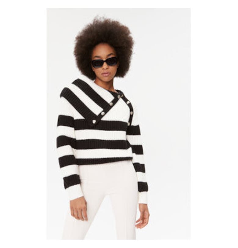 Дамски пуловер -  303350642 - Акрил/Полиестер/Полиамид - Бял - Бял Morgan