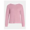 Дамски пуловер - 303499648 - Памук - Розов - Розово Vila