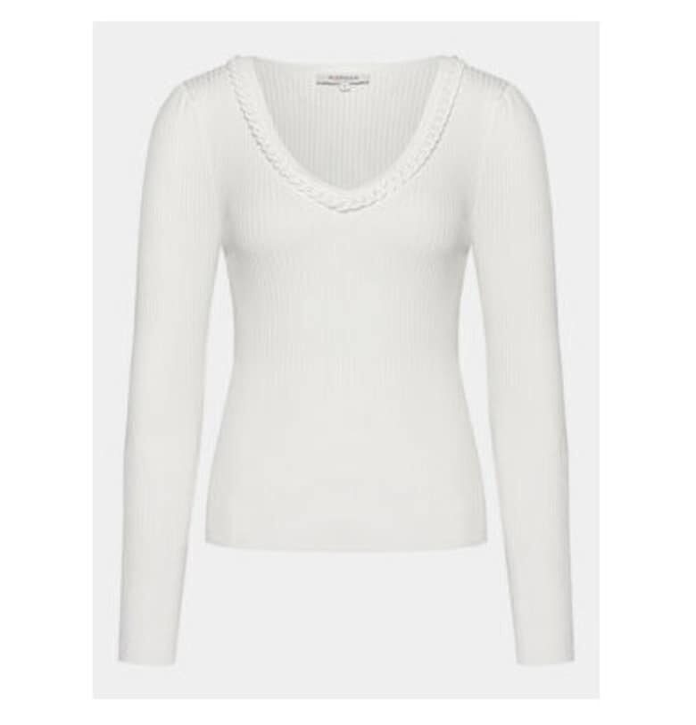 Дамски пуловер -  303917432 - Вискоза/Полиамид - Бежов - Бежов Morgan