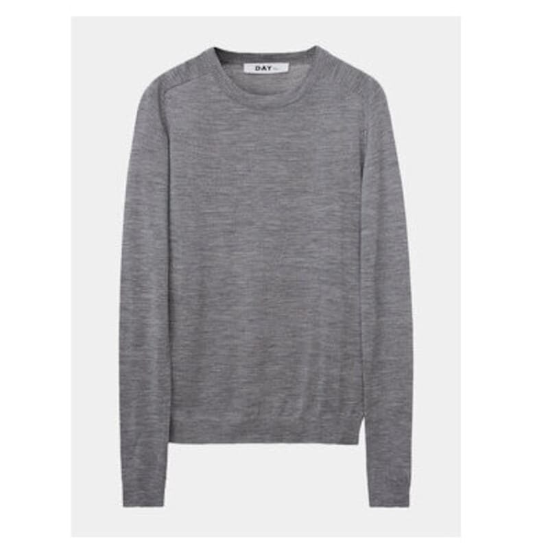 Дамски пуловер -  304007590 - Мериносова вълна - Сив Day Birger
