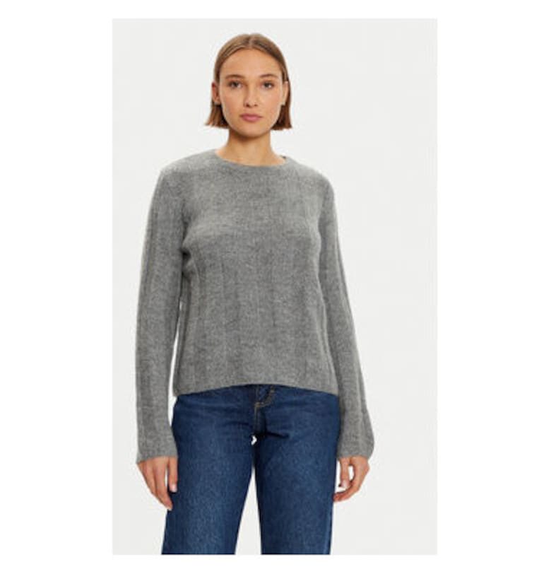 Дамски пуловер -  304340048 - Акрил/Полиестер - Сив - Сив Mustang