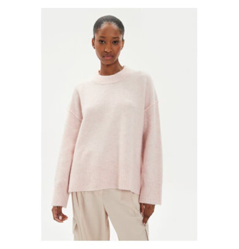 Дамски пуловер -  304354632 - Вълна алпака/Вълна/Рециклиран полиестер - Розов - Розово Day Birger