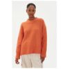 Дамски пуловер -  304354649 - Вълна алпака/Вълна/Рециклиран полиестер - Оранжев - Оранжев Day Birger